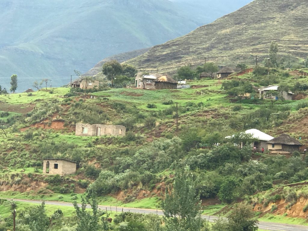 Rural village in Lesotho