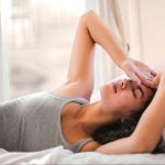 chronic illness, woman in bed sick